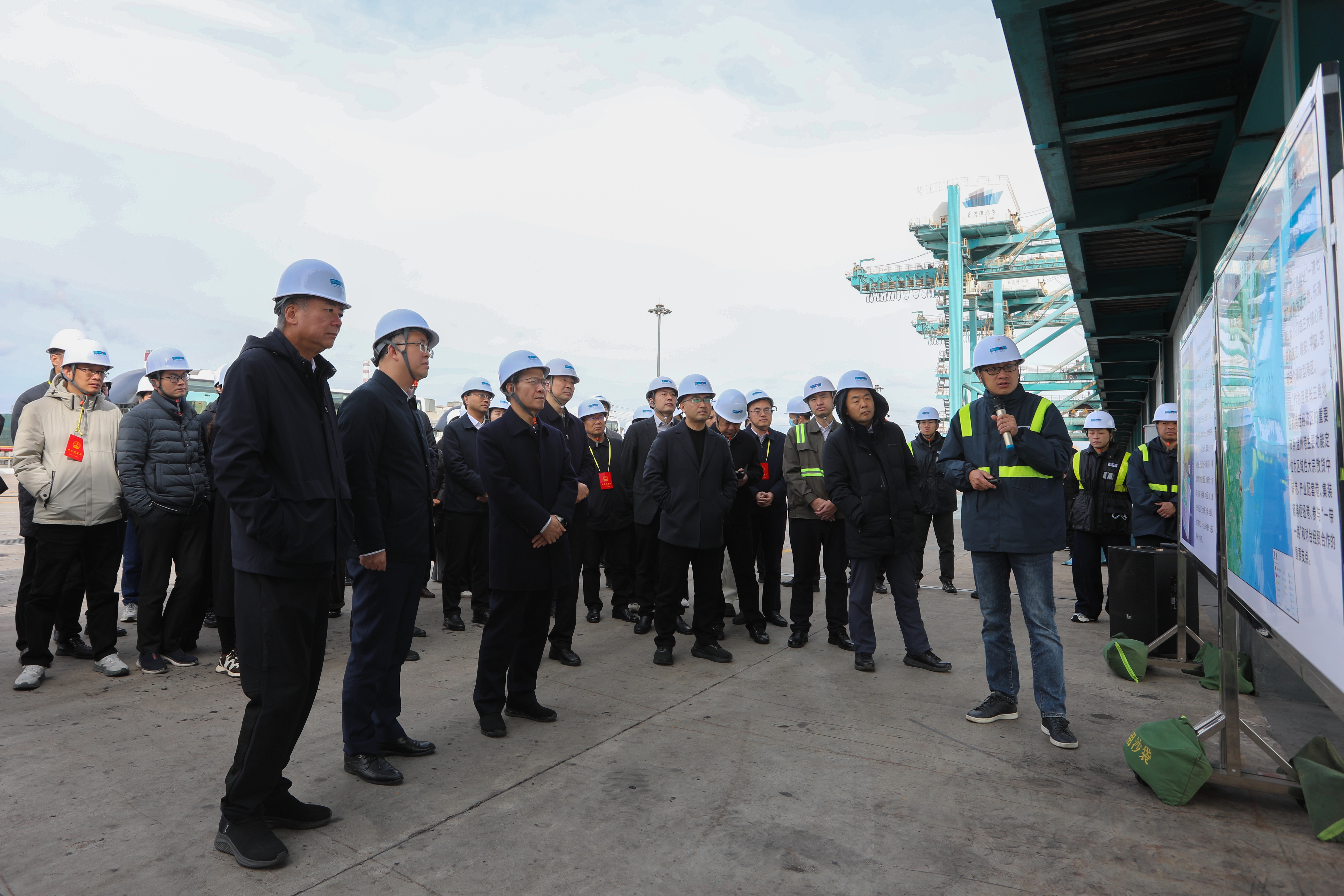 浙江省十四届人大代表一行赴乐清湾港区开展会前集中视察工作